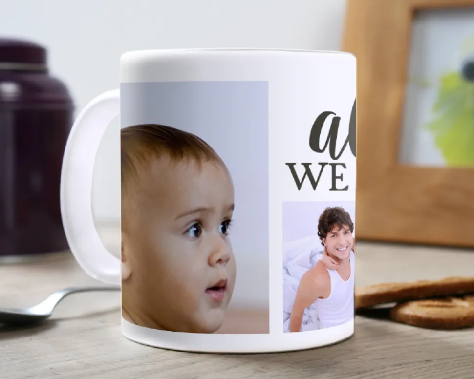 Mug personnalisé photo - Message d'amour