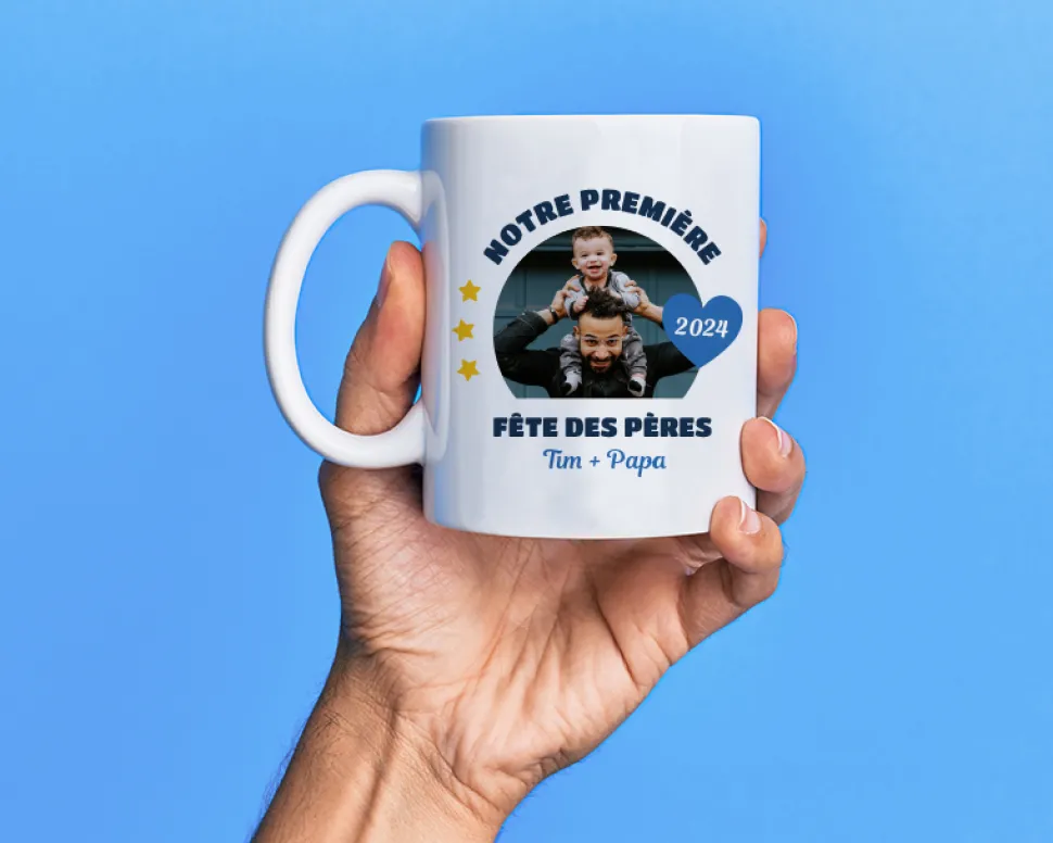 Mug personnalisé photo - Première Fête des Pères