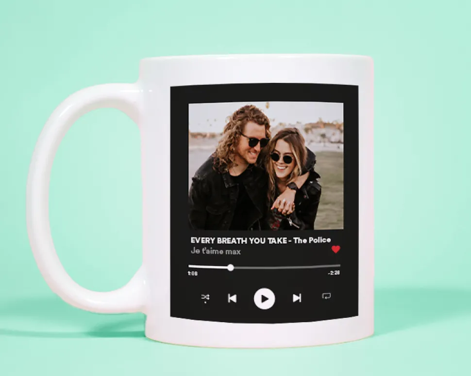 Mug personnalisé photo - Spotify