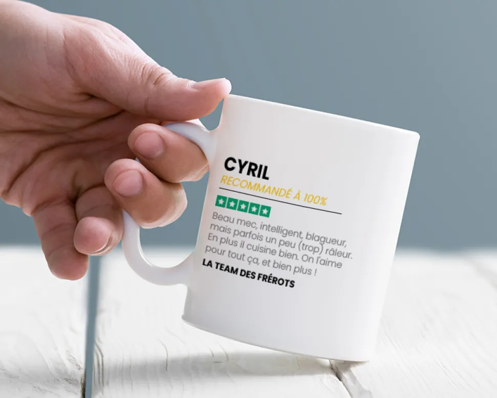 Mug personnalisé prénom - Avis client