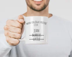 Mug personnalisé prénom - Collègue Préféré