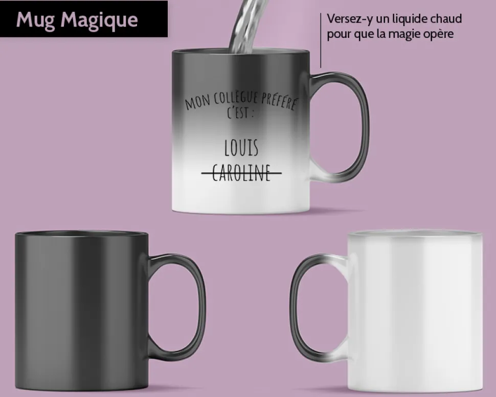 Mug personnalisé prénom - Collègue Préféré