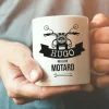 Mug personnalisé prénom - Motard