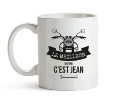 Mug personnalisé prénom - Motard