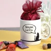 Mug personnalisé prénom - Mon petit chat - Avec chocolats Monbana