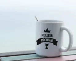Mug personnalisé prénom - Pêcheur