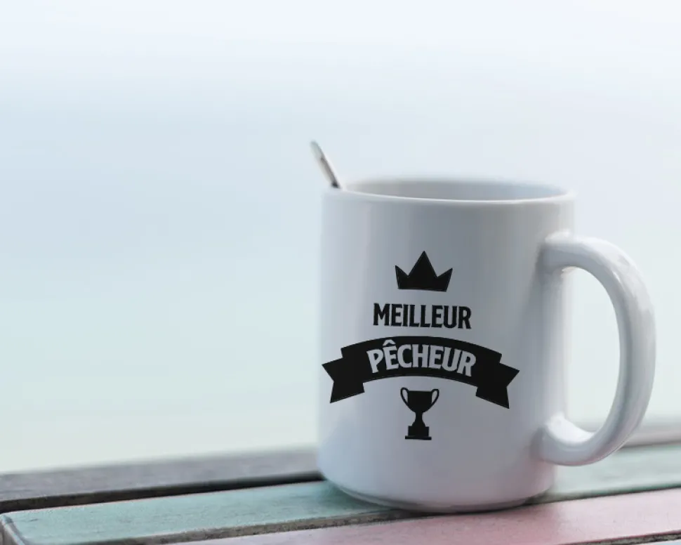 Mug personnalisé prénom - Pêcheur