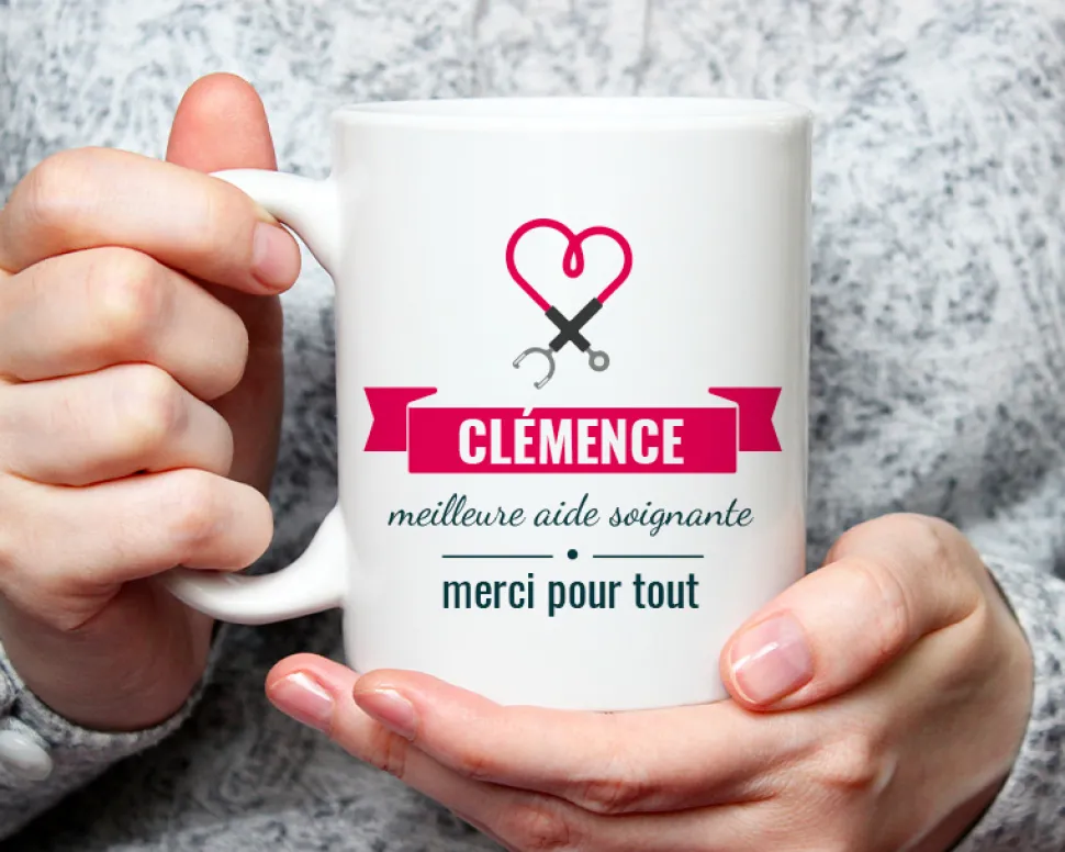Mug personnalisé remerciements - Personnel Soignant