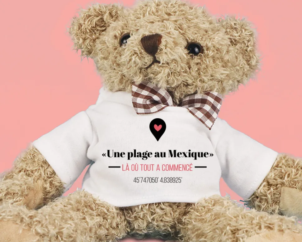 Ours en peluche personnalisable - Là où tout a commencé