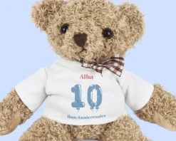 Ourson en peluche personnalisable anniversaire - Ballons