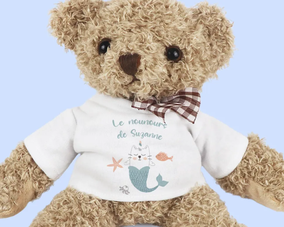 Ourson en peluche personnalisable - Licorne
