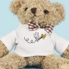 Ourson personnalisé - L'avion de ton coeur