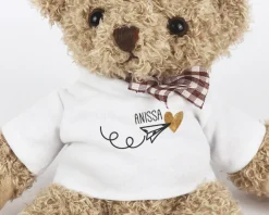 Ourson personnalisé - L'avion de ton coeur