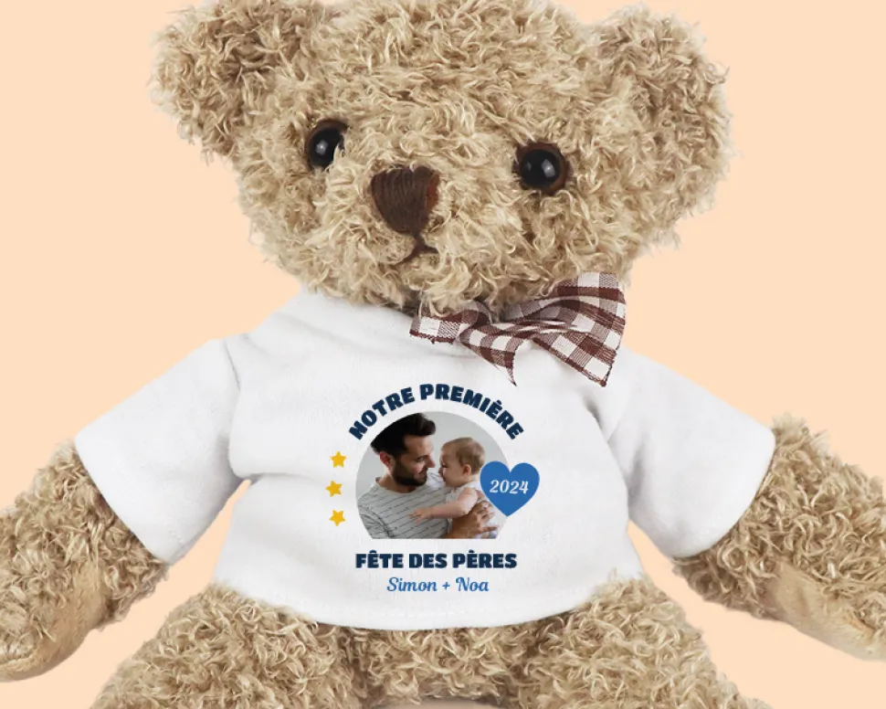 Ourson personnalisé - Première Fête des Pères