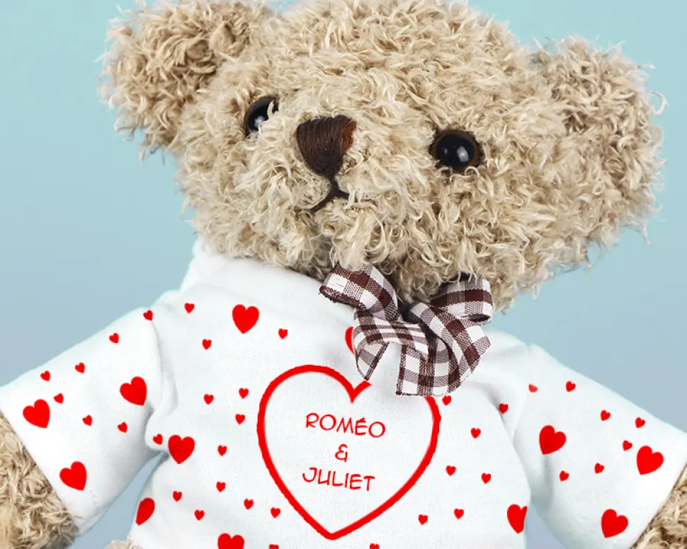 Ourson Petit coeur rouge