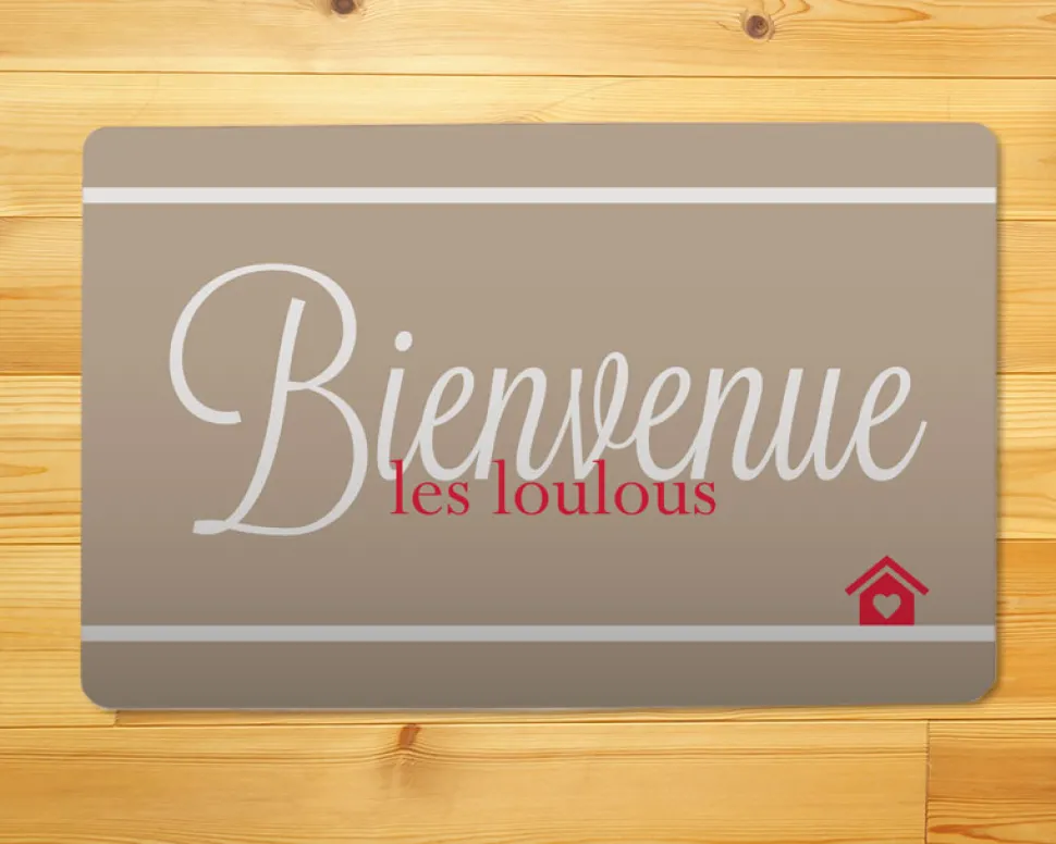 Paillasson personnalisé - Bienvenue