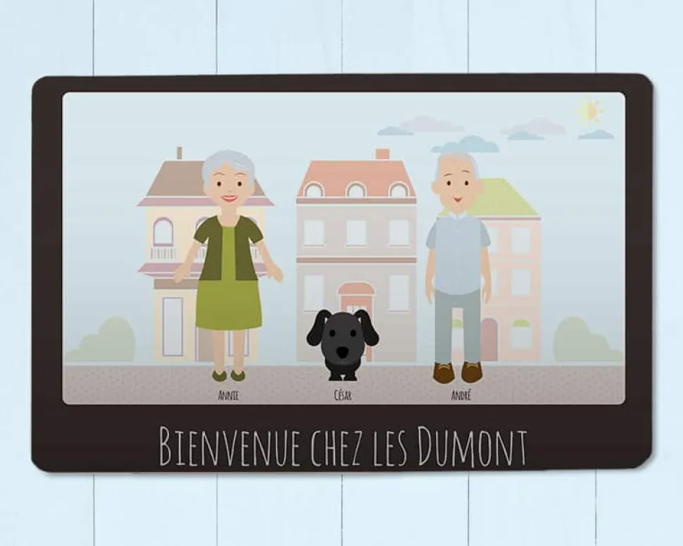 Paillasson personnalisé - Family Circus