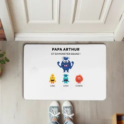 Paillasson personnalisé - Famille Monstres