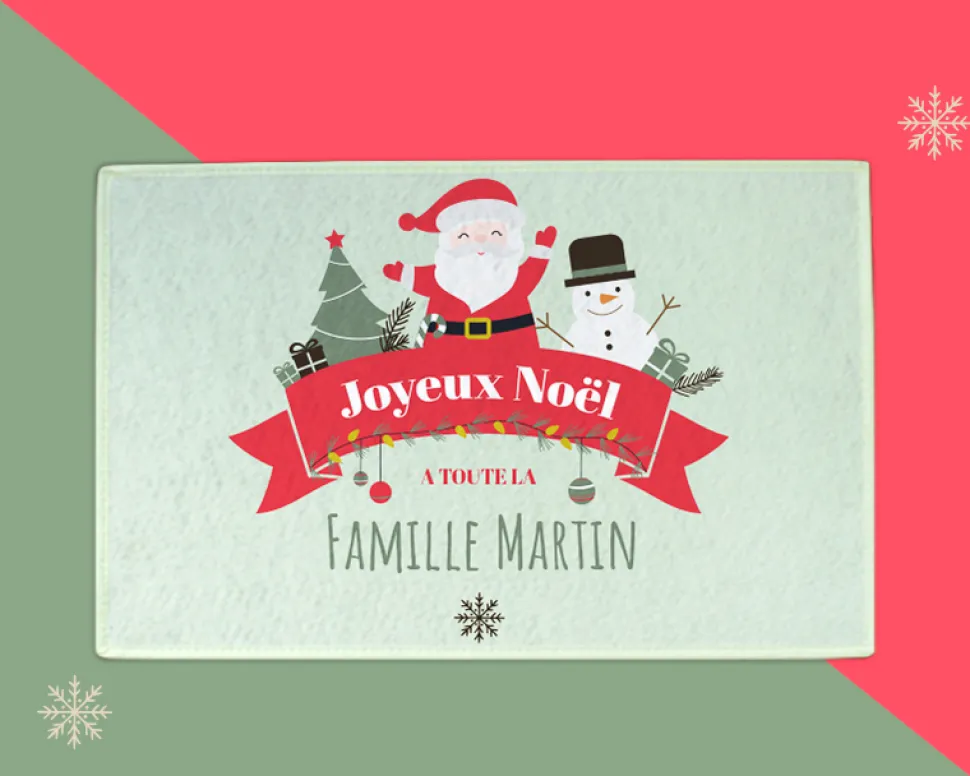 Paillasson personnalisé - Joyeux Noël
