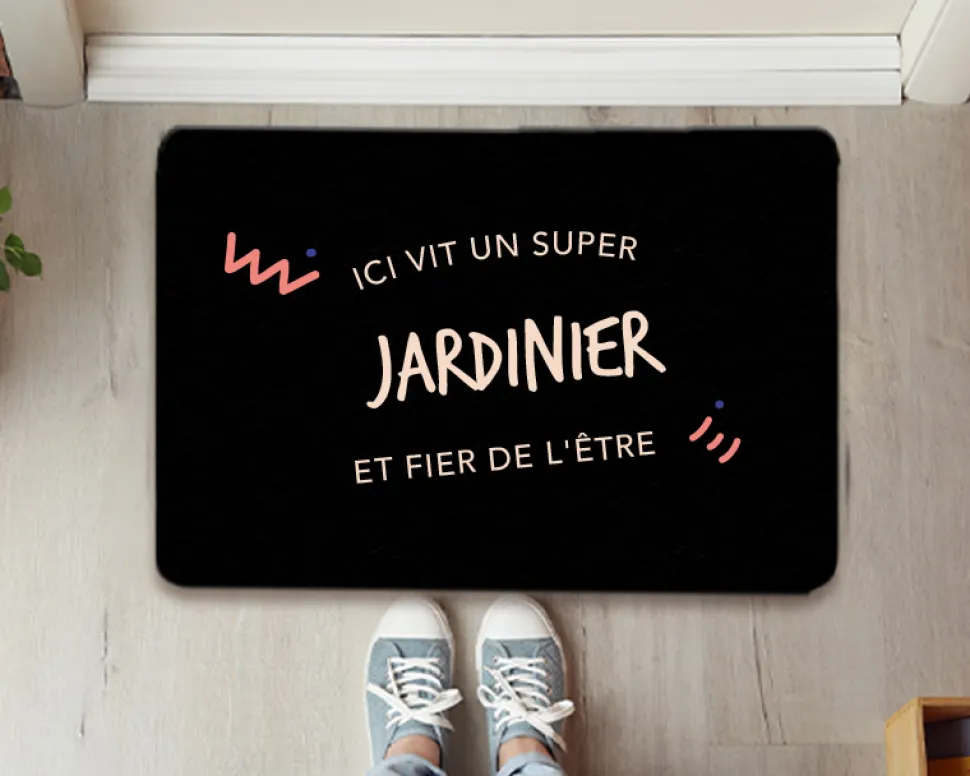 Paillasson personnalisé - Jardinier
