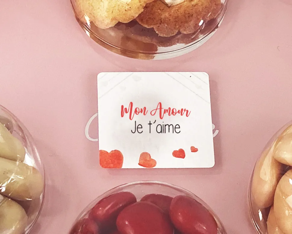 Palette Coeur Biscuits personnalisable