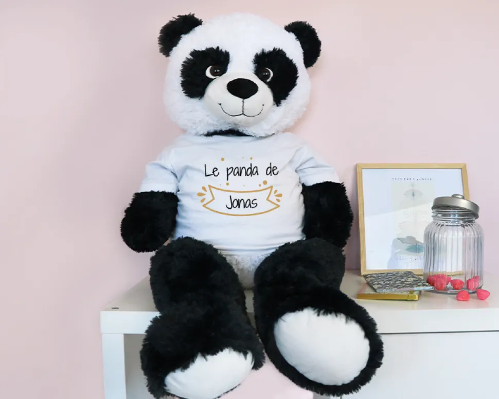 Panda Géant Personnalisable - Prénom