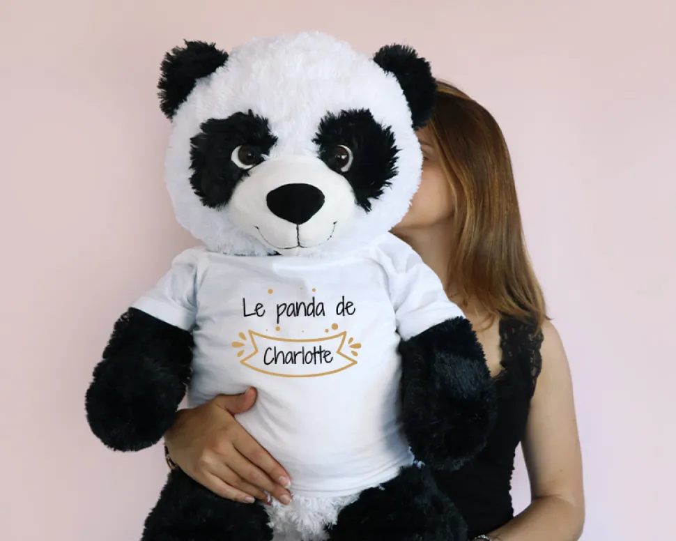 Panda Géant Personnalisable - Prénom
