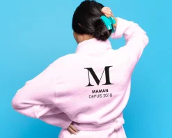 Peignoir personnalisé - Monogramme