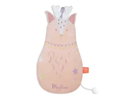 Peluche Musicale Brodée Personnalisable - Daim corail