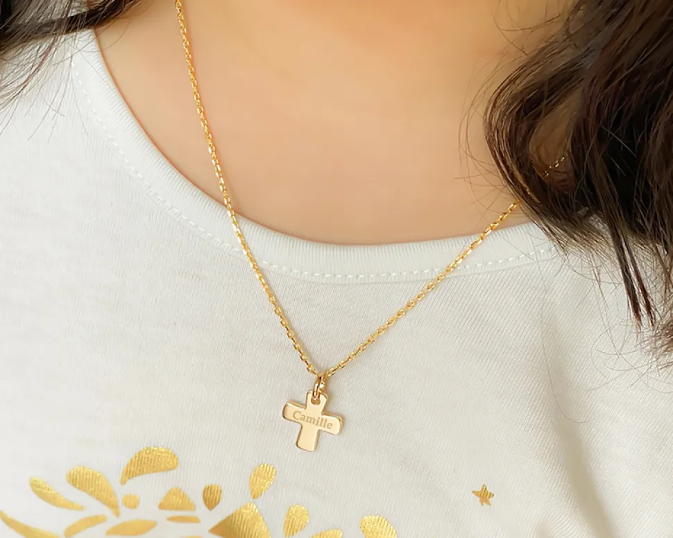 Pendentif Croix personnalisable