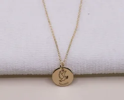 Pendentif personnalisable - Colombe