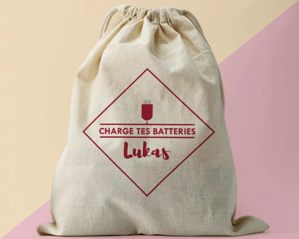 Petit Pochon Personnalisable - Rangement Câbles et Chargeurs