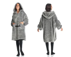 Plaid à capuche personnalisé - Prénom