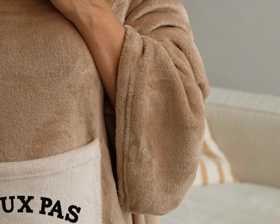 Plaid à manches personnalisé - J'peux pas