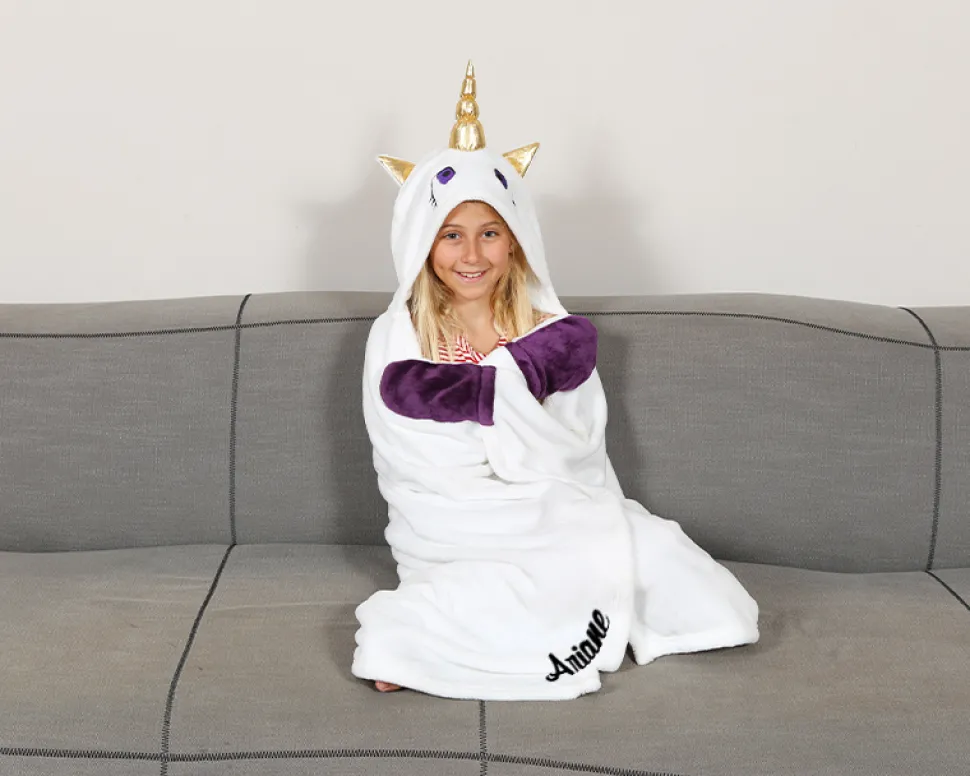 Plaid enfant personnalisé - Licorne