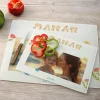 Planche à découper en verre personnalisée - Amour Fleuri