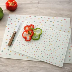 Planche à découper en verre personnalisée - Message Secret