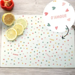 Planche à découper en verre personnalisée - Message Secret