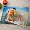 Planche à découper en verre personnalisée - Photo