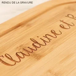 Planche à découper personnalisée avec couteau - Scrabble