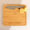 Planche à découper personnalisée avec couteau - Oui Chef