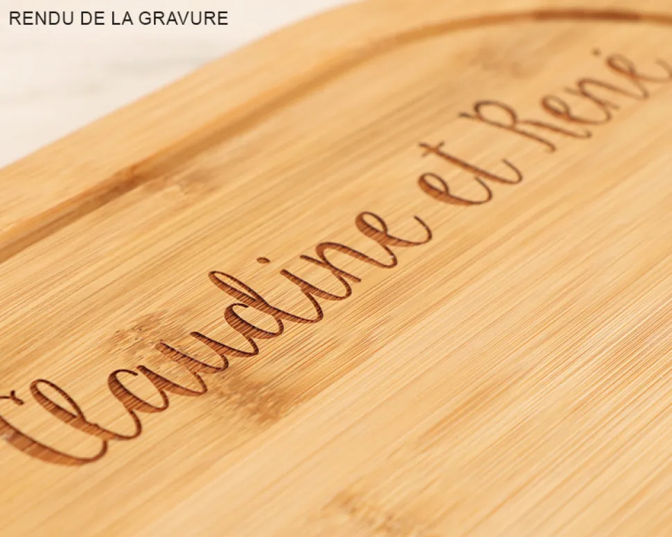 Planche à découper personnalisée avec couteau - Oui Chef