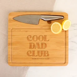 Planche à découper personnalisée avec couteau - Cool Dads Club