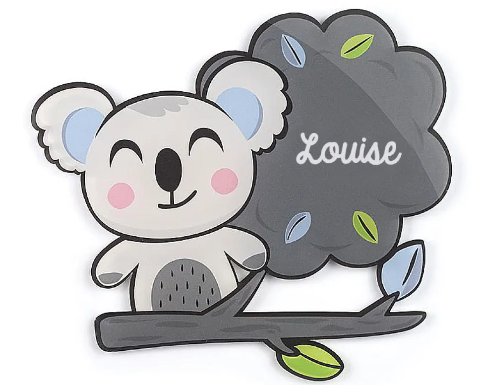 Plaque décorative Personnalisable - Koala