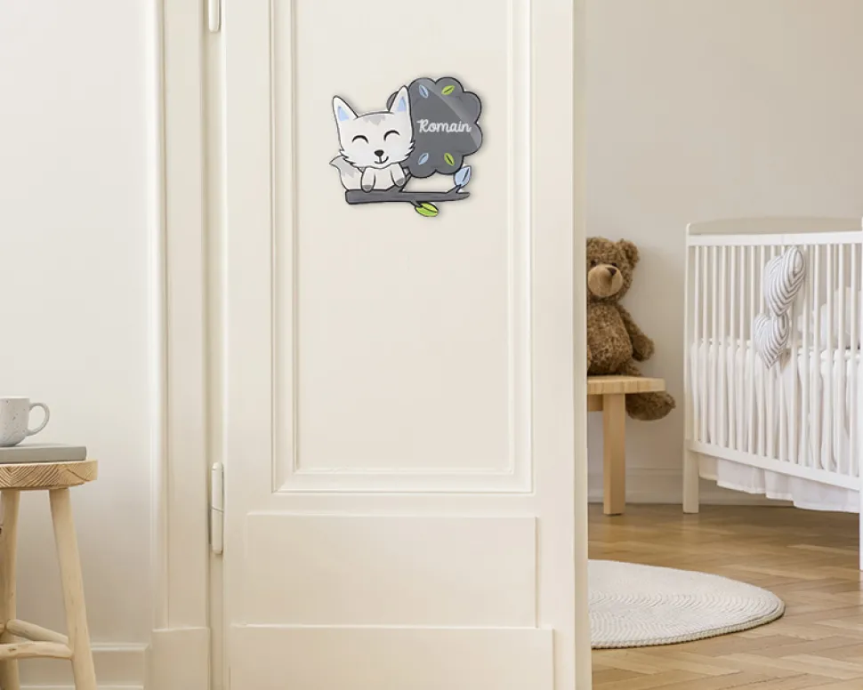 Plaque décorative Personnalisable - Renard