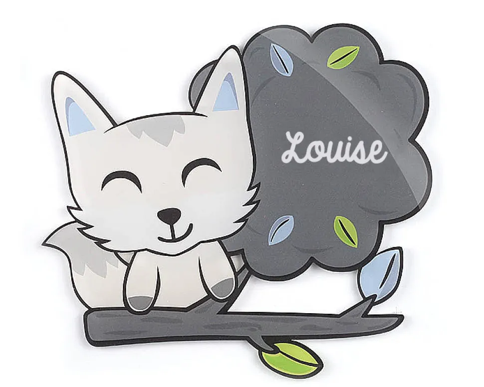 Plaque décorative Personnalisable - Renard
