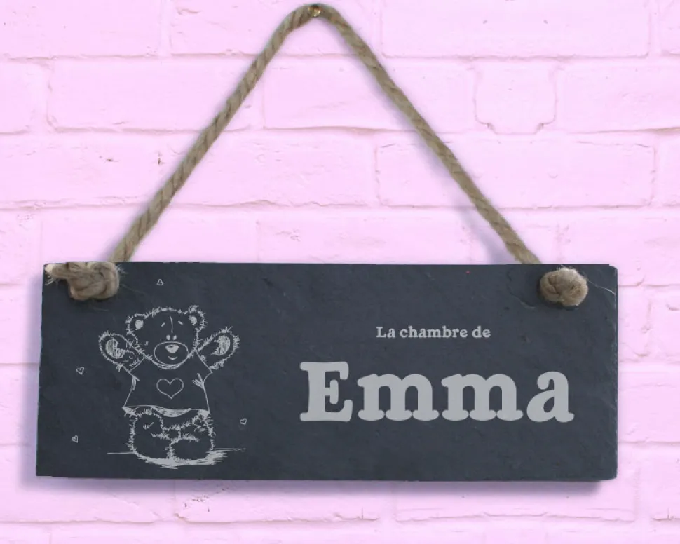Plaque de porte enfant - Teddy Bear Happy