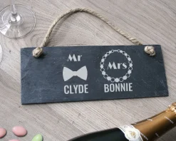 Plaque de porte personnalisée - Mr & Mrs