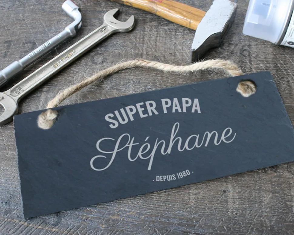 Plaque de porte personnalisée - Vintage Papa