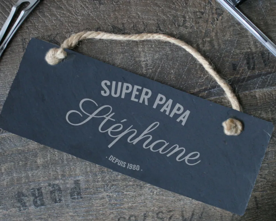 Plaque de porte personnalisée - Vintage Papa